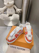 LV Trainer Damier White Orange