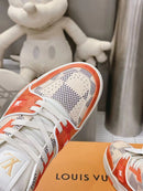 LV Trainer Damier White Orange