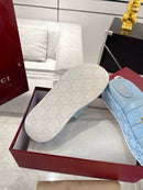 Chinelo Gucci Big D Half Horseclip Thick Bottom Blue