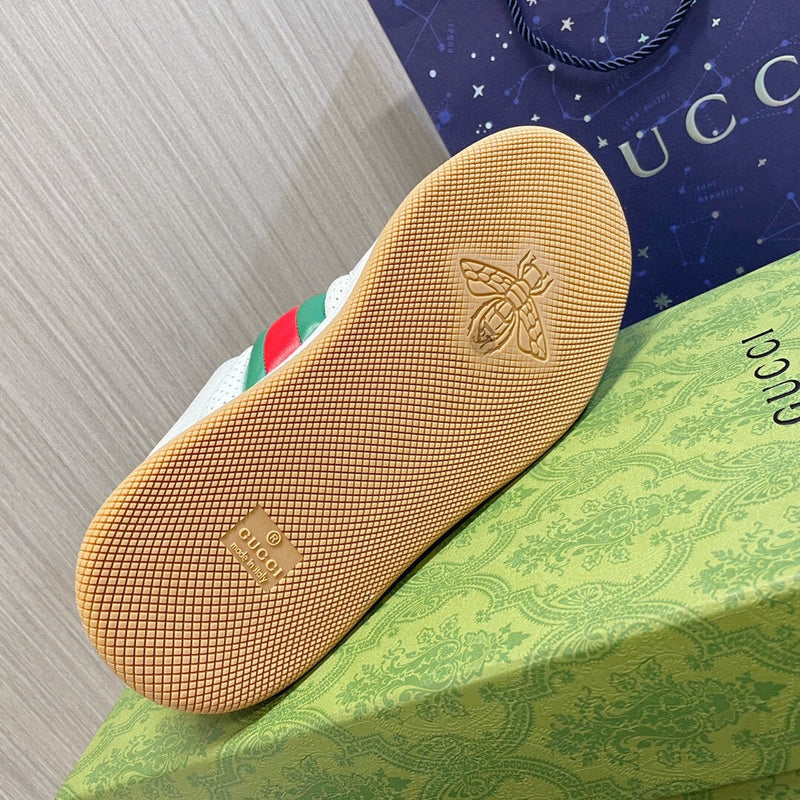 Gucci Screener GG White Leather