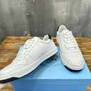 Prada Downtown Low Top Sneakers Leather White White Black
