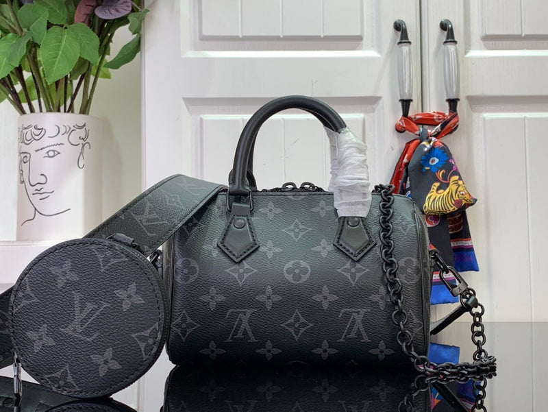 Lv Speedy Bandoulière 18 Black