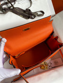 Bolsa Hermes Kelly Orange 25cm