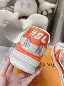 LV Trainer Damier White Orange