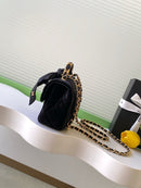 Mini Flap Bag Black Top  Handle CHANEL