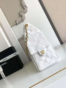 Bolsa Hobo  Chanel 25 White