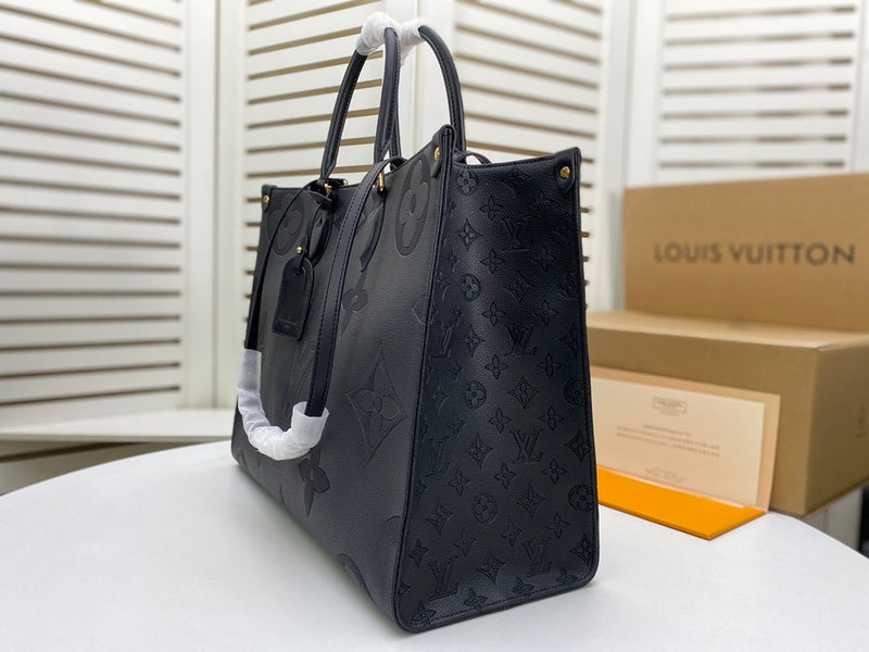 BOLSA LV ONTHEGO EMPREINTE GIANT MONOGRAM GM BLACK