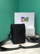 Prada Re-Nylon and Saffiano leather shoulder bag