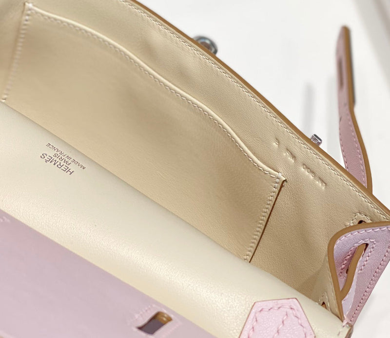 Bolsa Hermès Jypsière Mini Evercolor Mauve