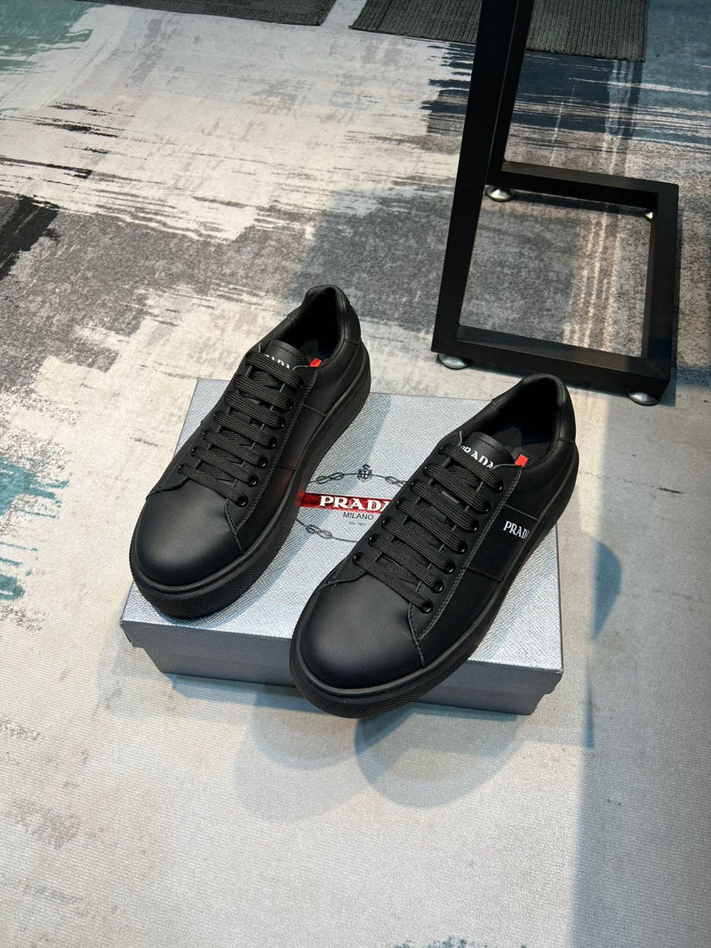 Prada Black Leather Sneaker