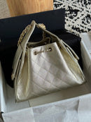 Bolsa Hobo  Chanel 25 Metalica