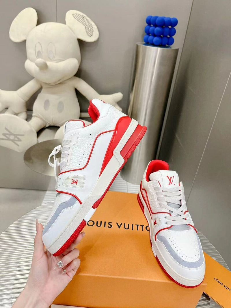 Louis Vuitton Trainer White Red 54