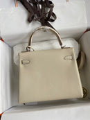 Bolsa Hermes Kelly Off White 25cm