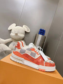 LV Trainer Damier White Orange