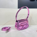 Diesel 1DR Shoulder Bag Nappa Leather metallic pink