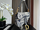 Bolsa Saddle Oblique Embroidery Blue ( Pronta entrega )