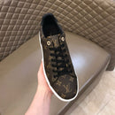 Frontrow Monogram Patent Canvas Cacao Brown White