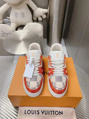 LV Trainer Damier White Orange