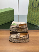 Gucci Loafers GG Brown