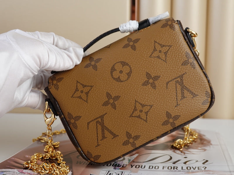 Micro Métis Reverse Canvas Brown