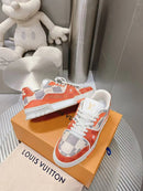 LV Trainer Damier White Orange