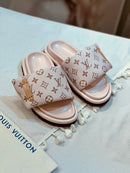 Chinelo Meia-pata Pool Pillow Bleu Clair