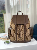 Mochila Gucci GG Jumbo Camel Ebony