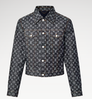 Louis Vuitton Jaqueta Jeans Jacquard Monogram