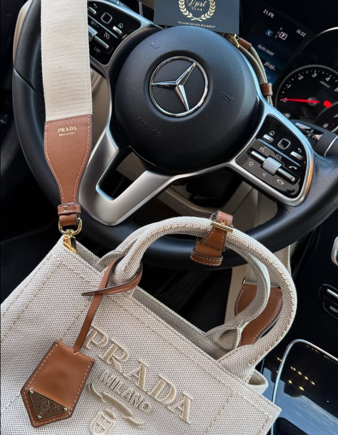Bolsa Prada Milano Beige