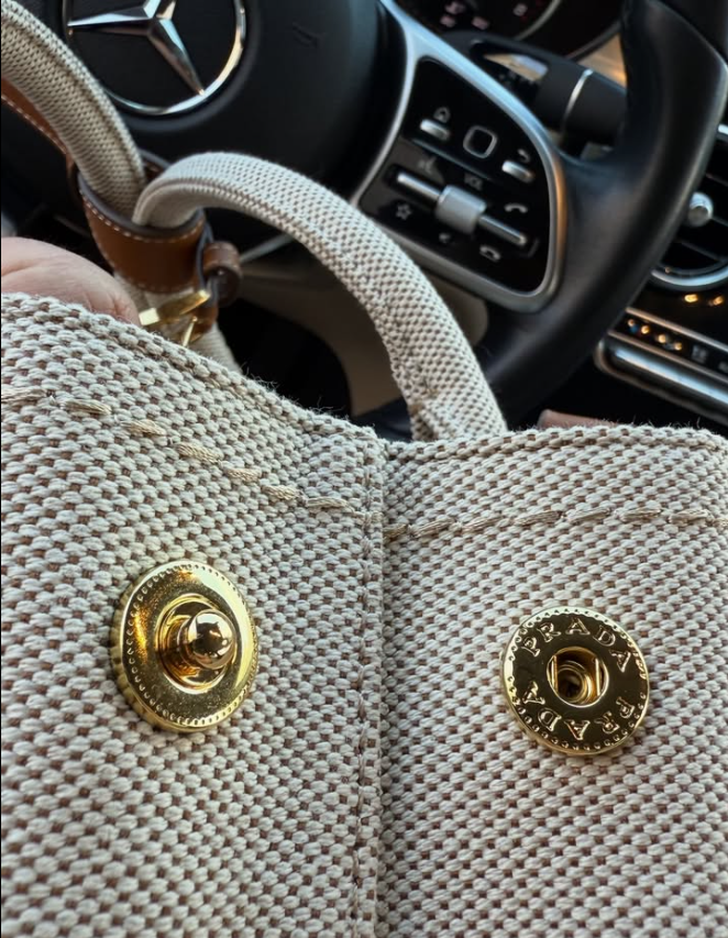 Bolsa Prada Milano Beige