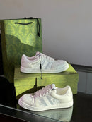 Gucci Screener Light Grey Leather