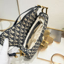 Bolsa Oblique Saddle Black