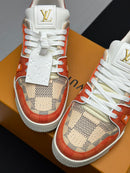 Lv Trainer Damier White Orange