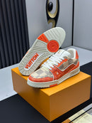 Lv Trainer Damier White Orange
