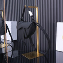 Bolsa Saddle Oblique Embroidery Black