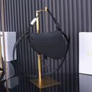 Bolsa Saddle Oblique Embroidery Black