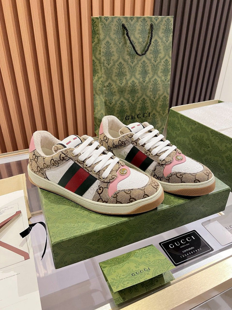 Gucci Distressed Screener Pink