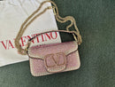 Valentino Garavani Locò Shoulder Bag With Rhinestones.