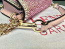 Valentino Garavani Locò Shoulder Bag With Rhinestones.