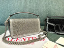 Valentino Garavani Locò Shoulder Bag With Rhinestones