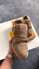 Louis Vuitton Trainer Couro Vitelo Brown
