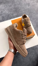 Louis Vuitton Trainer Couro Vitelo Brown