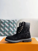 Louis Vuitton LV x Timberland 6-Inch  All Black Leather Boot