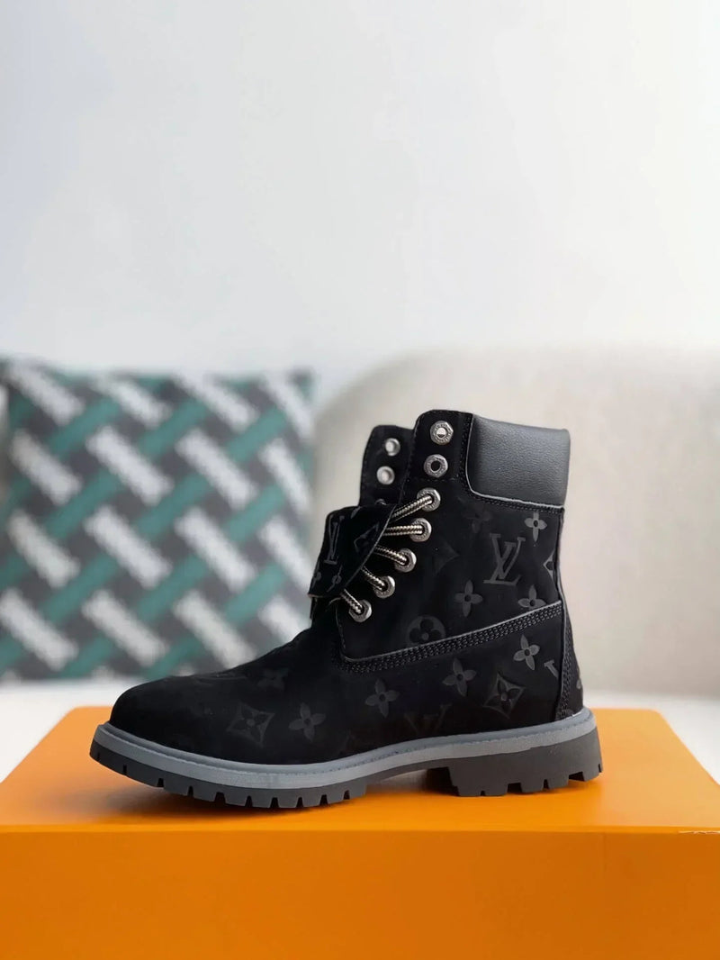 Louis Vuitton LV x Timberland 6-Inch  All Black Leather Boot