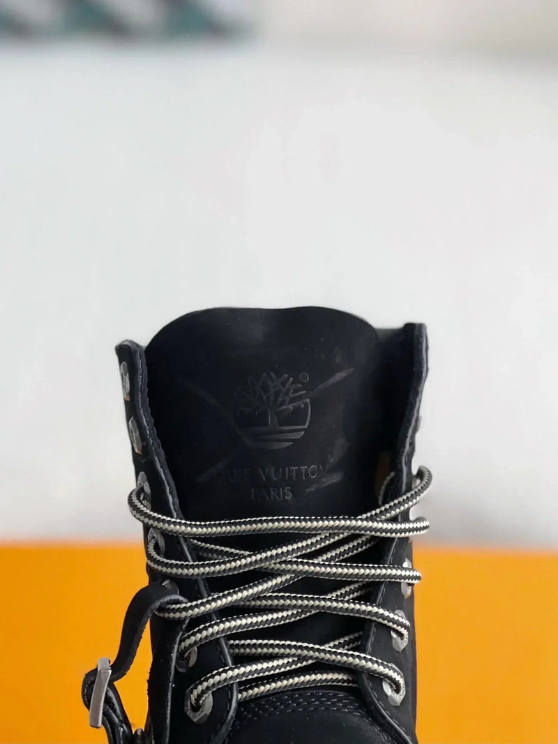 Louis Vuitton LV x Timberland 6-Inch  All Black Leather Boot
