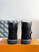 Louis Vuitton LV x Timberland 6-Inch  All Black Leather Boot
