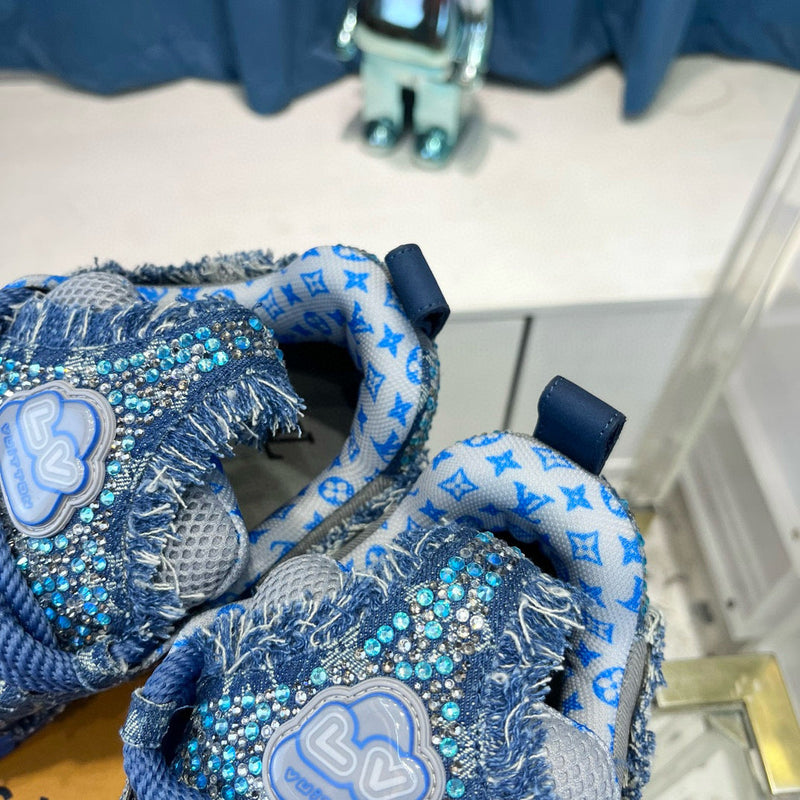 Skate X Swarovsky Blue Sneaker