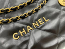 Chanel Hobo 22 Quilted Black