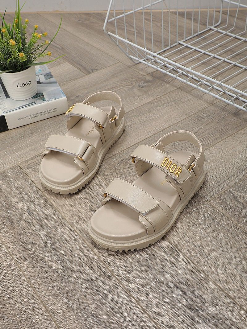 Dioract Sandal Powder Beige Lambskin