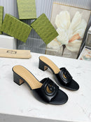 Gucci Interlocking GG Slide Sandal 55mm Black